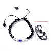 Adjustable Nylon Thread Braided Bead Bracelets BJEW-JB04465-02-1