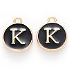 Golden Plated Alloy Charms LS-ENAM-S118-02K-1