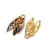 304 Stainless Steel Enamel Pendants STAS-F347-08G-2