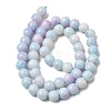 Ombre Effect Dyed Glass Beads Strands GLAA-T031-01O-02-3