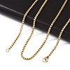 PVD Vacuum Plating 304 Stainless Steel Box Chain Necklaces NJEW-P244-01G-3