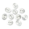 Brass Button Clasps KK-G080-N-3