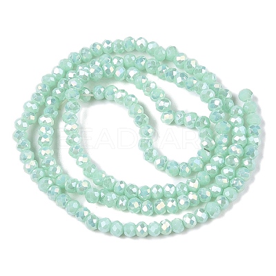 Electroplate Glass Beads Strands EGLA-A044-P1mm-B14-1