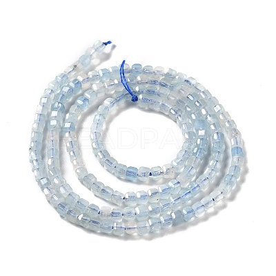 Natural Aquamarine Beads Strands G-D467-A10-1