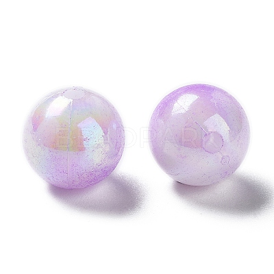 Two Tone Opaque Acrylic Beads SACR-P024-01B-W05-1