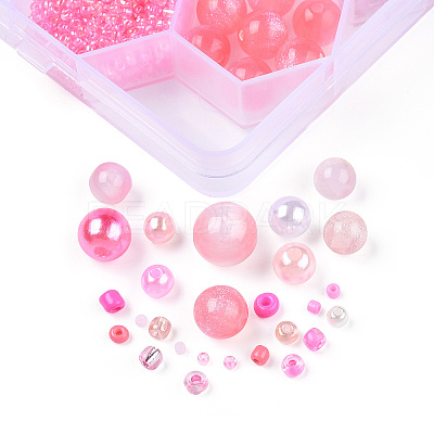 DIY 24 Style Acrylic & Resin Beads Jewelry Making Finding Kit DIY-NB0012-01H-1
