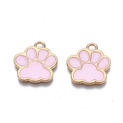 Alloy Enamel Pendants ENAM-T016-22LG-RS-1