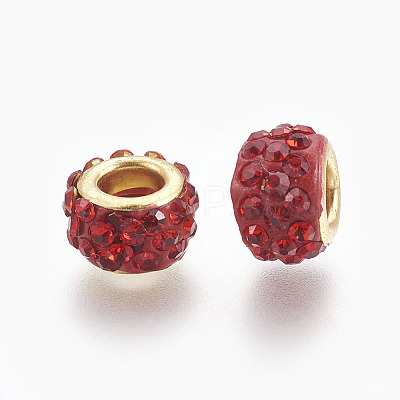 Handmade Polymer Clay European Beads CLAY-O002-01G-D-1