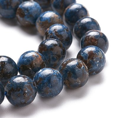 Natural Pegmatite Beads Strands G-F694-01A-8mm-1
