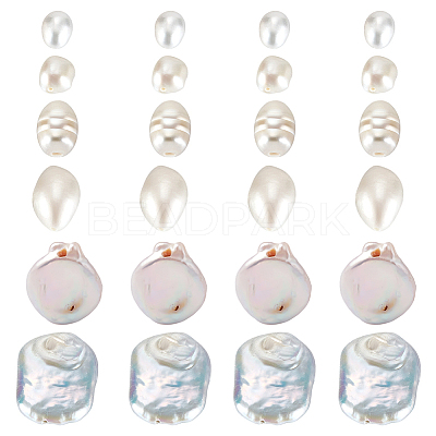 24Pcs 6 Styles Natural Pearl Beads PEAR-PH0001-29-1