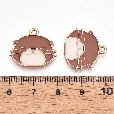 Alloy Enamel Pendants ENAM-T022-02A-02-1