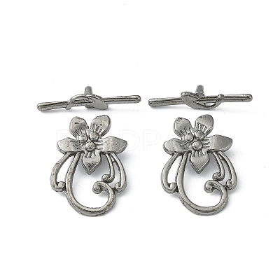 Tibetan Style Alloy Toggle Clasps K095R052-1