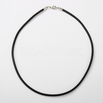 Cowhide Leather Necklace Making X-AJEW-JW00001-03-1