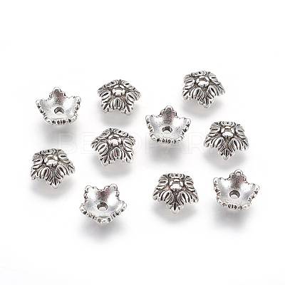 Tibetan Style Bead Caps LS-TIBEB-A24621-AS-FF-1