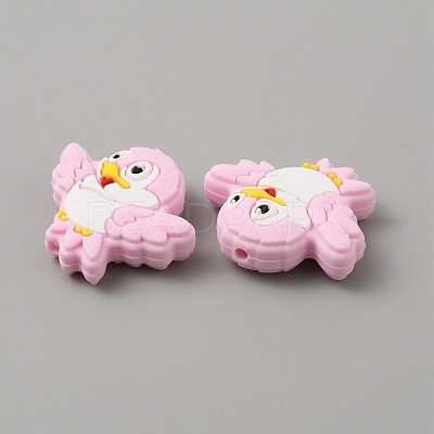 Bird Food Grade Eco-Friendly Silicone Beads SIL-WH0018-003D-1