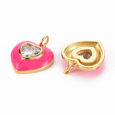 Brass Enamel Pendants KK-T013-15-NF-1