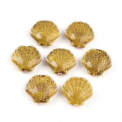Handmade Porcelain Beads PORC-N009-01G-1