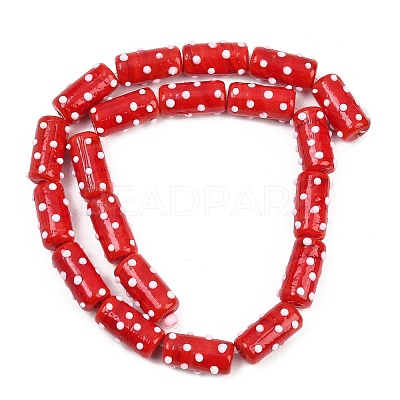 Handmade Lampwork Bumpy Beads LAMP-G170-01B-13-1