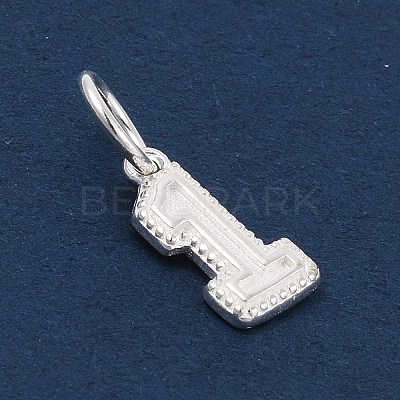 Number Series 925 Sterling Silver Charms STER-Q002-01B-1
