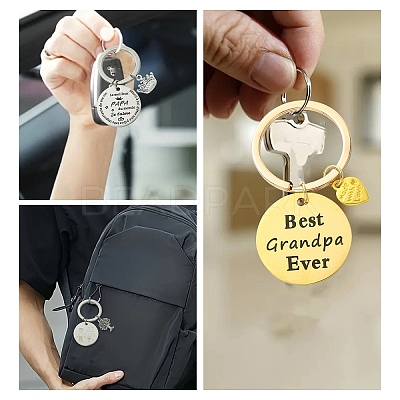 Alloy & 201 Stainless Steel Keychain KEYC-YW00102-01-1