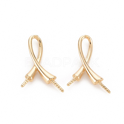 Brass Peg Bails Pendants X-KK-T062-199G-NF-1