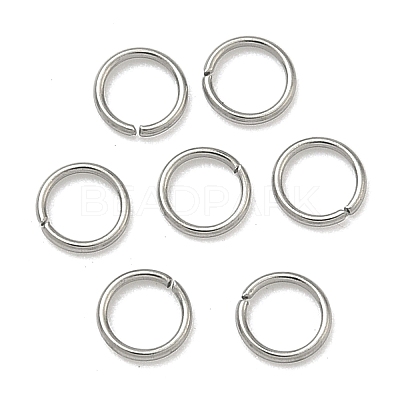 Tarnish Resistant 304 Stainless Steel Open Jump Rings X-STAS-M008-04A-1