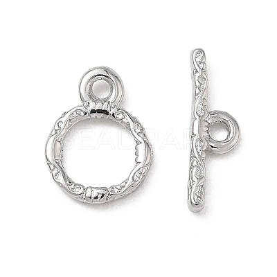 Brass Toggle Clasp KK-D289-53A-P-1