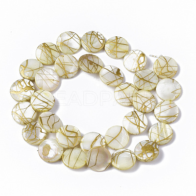 Drawbench Freshwater Shell Beads Strands SHEL-T014-012H-1