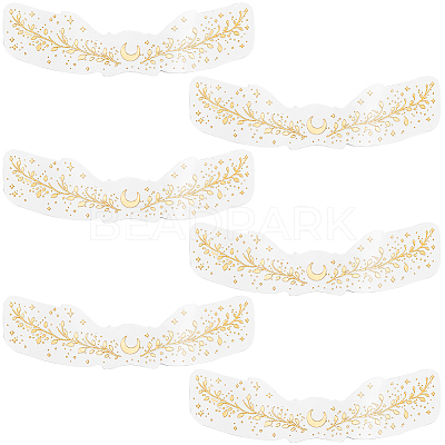 10Pcs Transfer Sticker Proof Removable Temporary Tattoos Stickers DIY-SP0003-65A-04-1