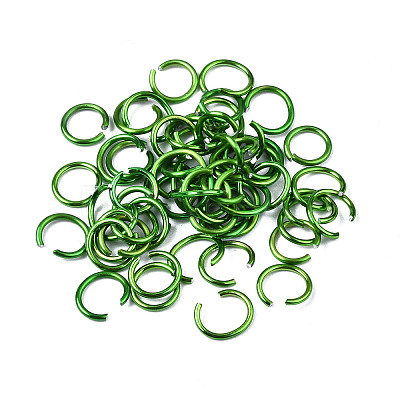 Anodized Aluminum Open Jump Rings X-ALUM-R005-0.8x6-25-1