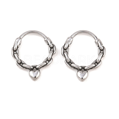 316 Stainless Steel Cartilage Earrings AJEW-C044-16A-AS-1