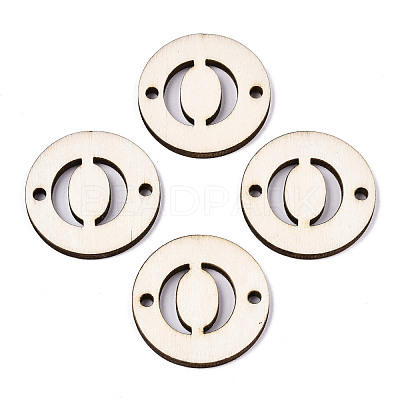 Unfinished Natural Poplar Wood Links Connectors WOOD-S045-140B-01O-1