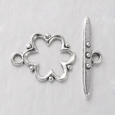 Alloy Toggle Clasps X-EA777Y-AS-NR-1