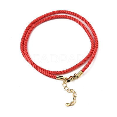Nylon Milan Cord Necklace Making MAK-M028-01G-22-1
