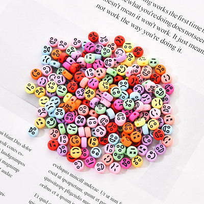 Opaque Acrylic Beads MACR-YW0001-22D-1