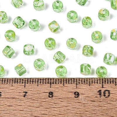 Transparent Colours Picasso Glass Beads SEED-Q039-05A-C02-1