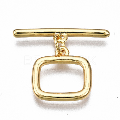 Brass Toggle Clasps X-KK-T063-100G-NF-1