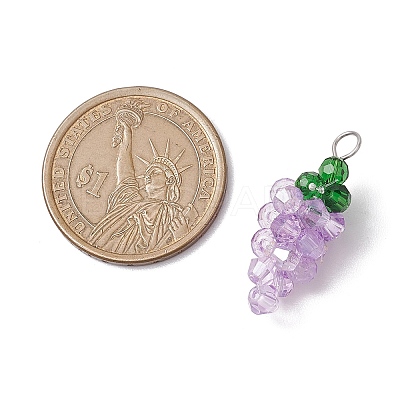 Glass Pendants PALLOY-JF02933-01-1