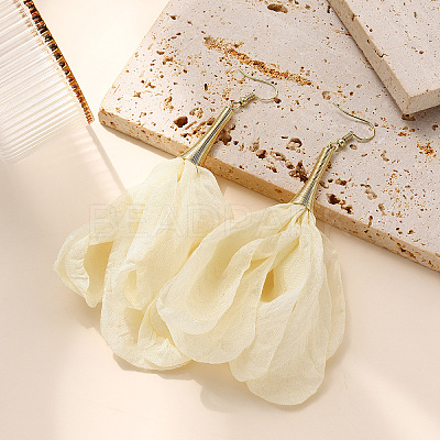 Alloy & Cloth Dangle Earrings WG6E4DC-01-1