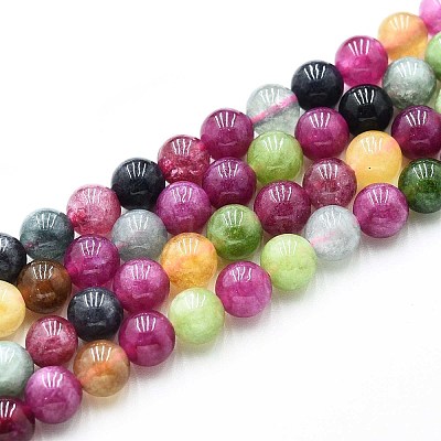 Natural Quartz Beads Strands G-N355-6mm-35-1