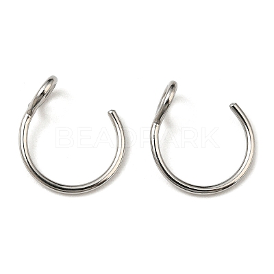 Non-Tarnish 304 Stainless Steel Clip on Nose Ring Findings STAS-P326-02P-1