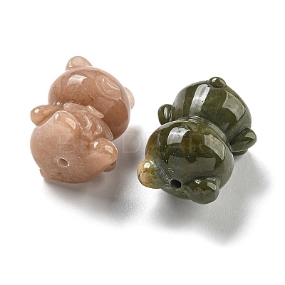 Natural Alashan Agate Carved Beads G-M442-06-1