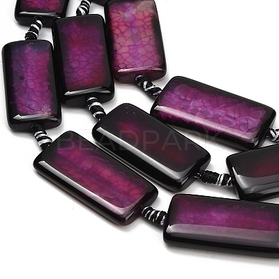 Natural Dragon Veins Agate Beads Strands GG-CBA2A74-01A-1