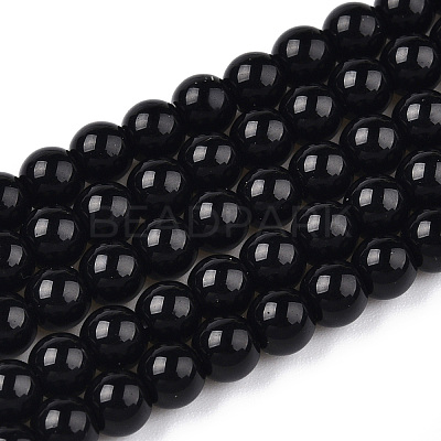 Opaque Solid Color Glass Beads Strands GLAA-T032-P4mm-01-1