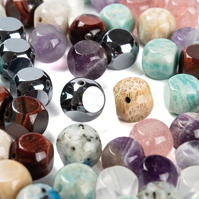 80Pcs 8 Style Natural & Synthetic Gemstone Beads G-LS0002-22-1