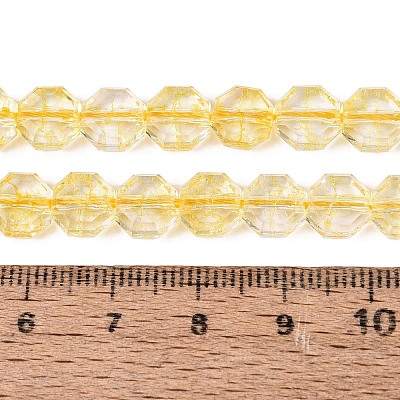 Transparent Crackle Glass Beads Strands GLAA-Q108-03A-02-1