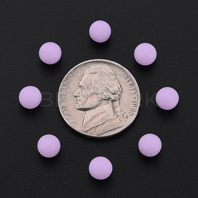 Opaque Acrylic Beads PAB702Y-B01-04-1