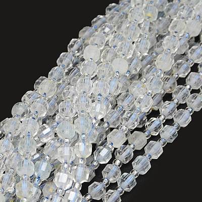 Natural White Topaz Beads Strands G-O201B-30-1