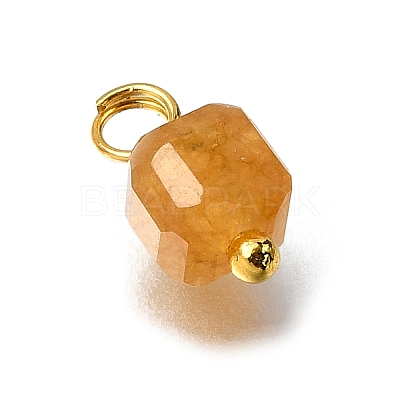Natural Colorful Tourmaline Faceted Table Cut Cube Charms PALLOY-JF04367-01-1