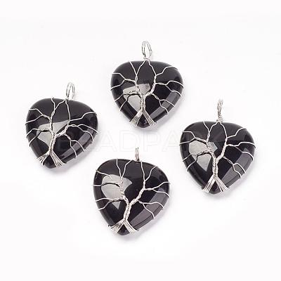 Natural & Synthetic Mixed Stone Pendants G-G713-F-1